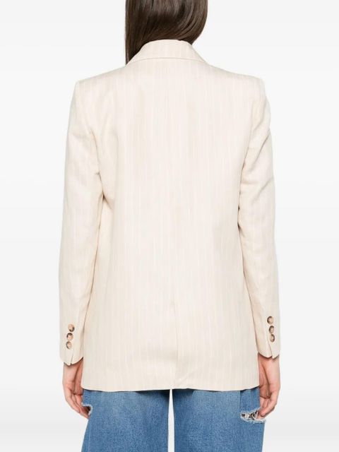 Ba&Sh Poy pinstripe single-breasted blazer - Neutrals