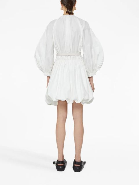 Jil Sander puffball belted cotton minidress - White - zdjęcie produktu nr 2