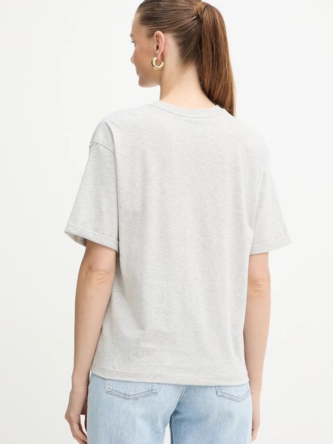 BOSS Orange t-shirt bawełniany damski kolor szary 50549195