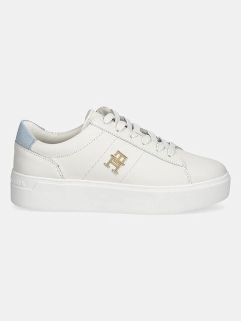 Tommy Hilfiger sneakersy skórzane PLATFORM COURT SNEAKER - zdjęcie produktu nr 1