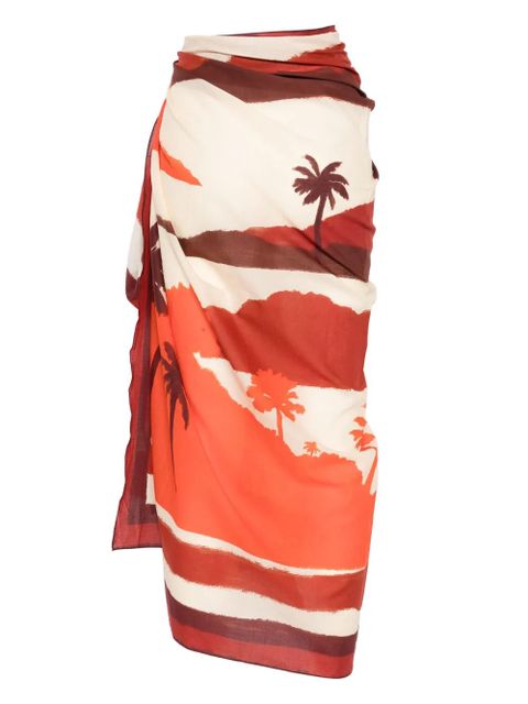 Johanna Ortiz Sailing Landscapes pareo - Red - zdjęcie produktu nr 2