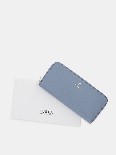 Furla portfel skórzany damski kolor niebieski WP00313 ARE000 4352S