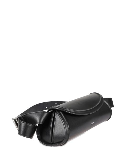 Jil Sander buckle shoulder bag - Black
