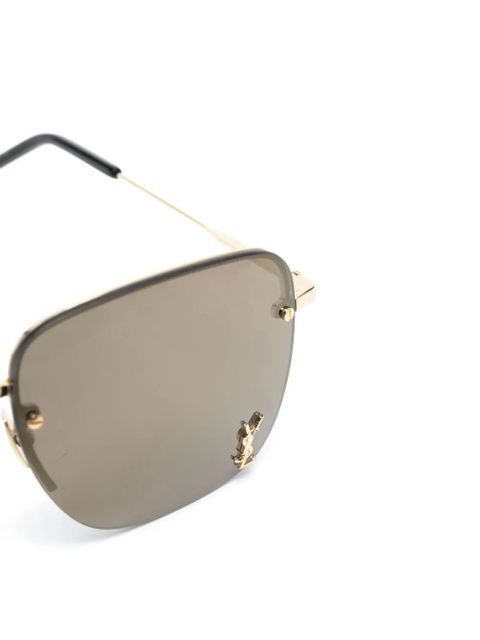 Saint Laurent Eyewear Monogram SL312M frameless sunglasses - Black