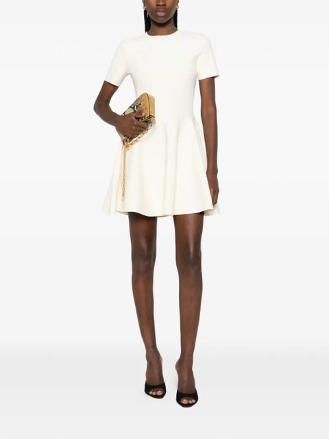 Alexander McQueen short-sleeve mini dress - Neutrals - zdjęcie produktu nr 2