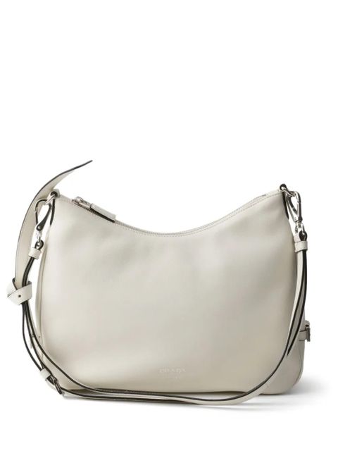 Prada Fold medium leather bag - White - zdjęcie produktu nr 1