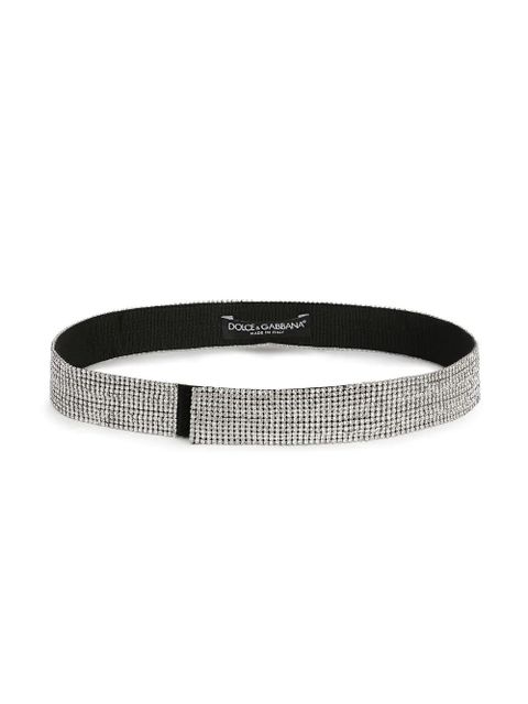 Dolce & Gabbana DG-logo crystal mesh belt - Silver - zdjęcie produktu nr 2