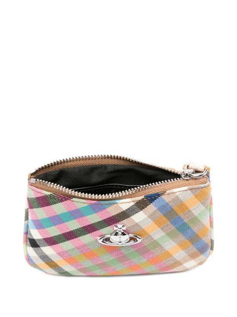 Vivienne Westwood checked Orb wallet - Neutrals