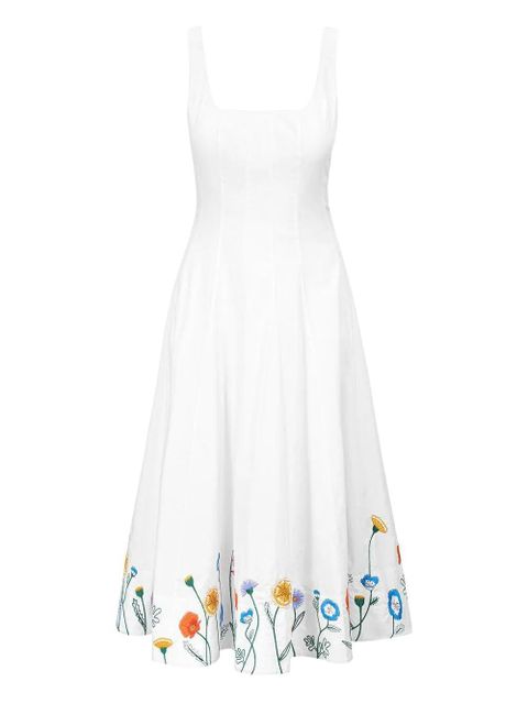 STAUD Wells midi dress - White - zdjęcie produktu nr 1