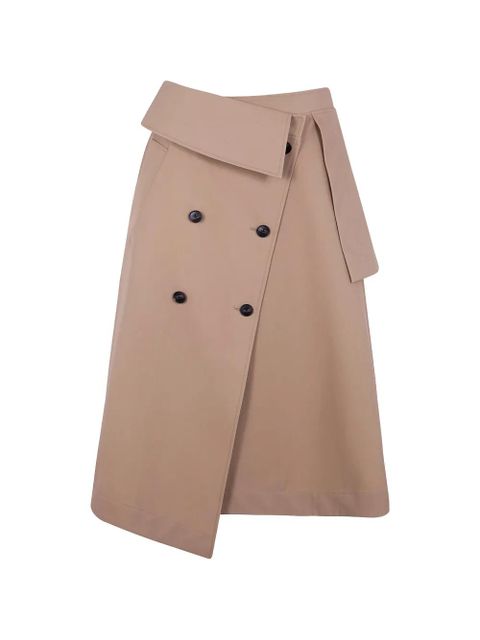 Róhe drape button-details skirt - Neutrals - zdjęcie produktu nr 1