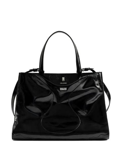 Zadig&Voltaire Jack Vintage patent-leather tote bag - Black - zdjęcie produktu nr 1