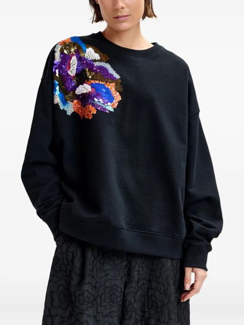 Essentiel Antwerp Ivening floral sweatshirt - Black