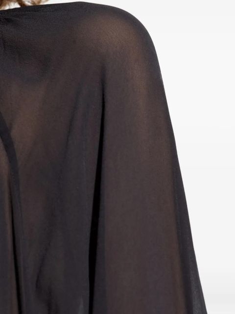 MARANT ÉTOILE drawstring tiered dress - Black