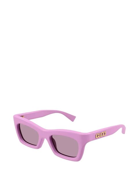 Gucci Eyewear logo-detail square-frame sunglasses - Pink - zdjęcie produktu nr 2
