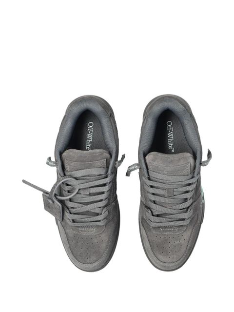 Off-White Out Of Office "For Walking" suede lace-up sneakers - Grey