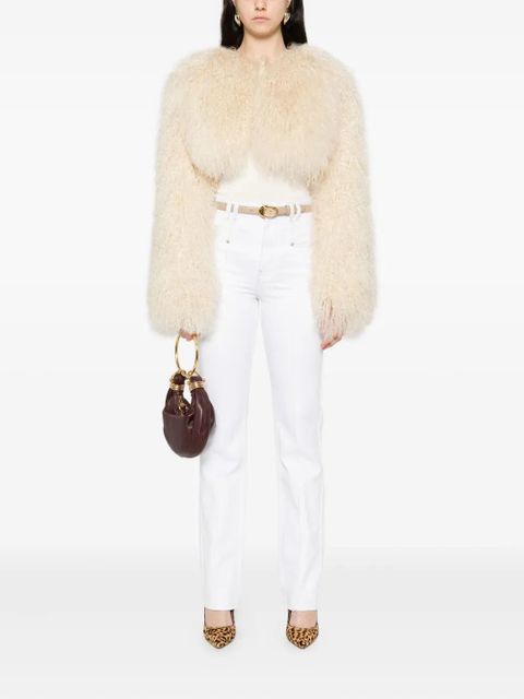 ISABEL MARANT cotton straight jeans - White