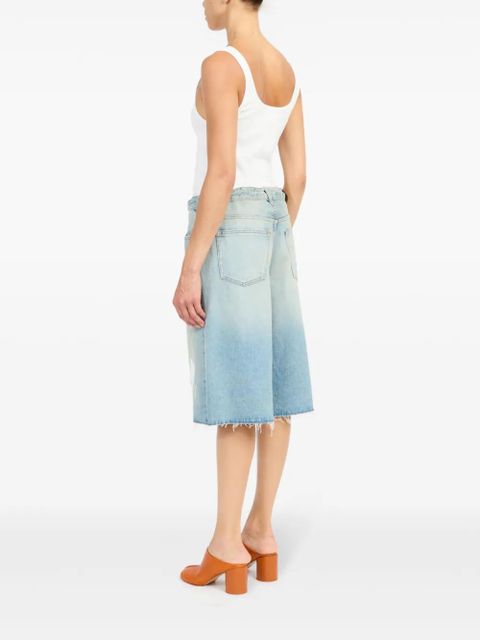 MM6 Maison Margiela logo-patch shorts - Blue