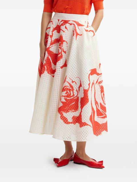Essentiel Antwerp floral skirt - White