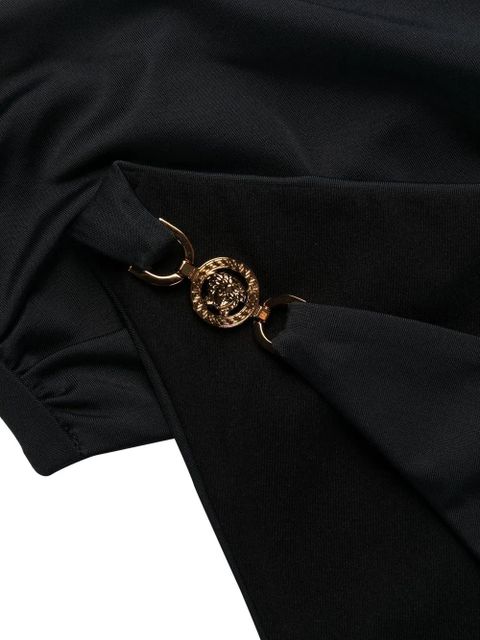 Versace Medusa plaque detail swimsuit - Black