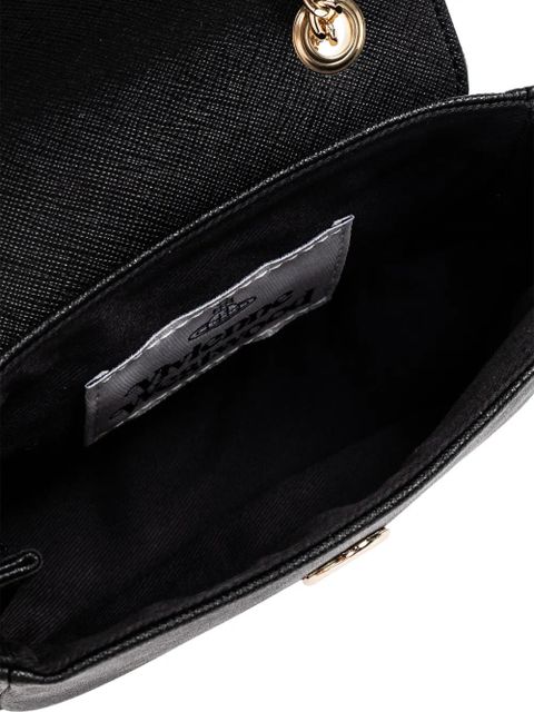 Vivienne Westwood Orb-plaque shoulder bag - Black