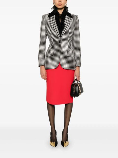 Givenchy Pre-Owned 1990s check-pattern blazer - Black - zdjęcie produktu nr 2