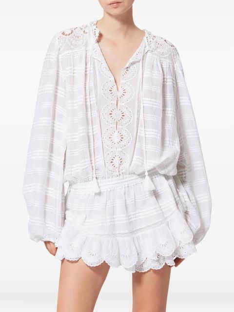 MARANT ÉTOILE Preya laced mini dress - White - zdjęcie produktu nr 2