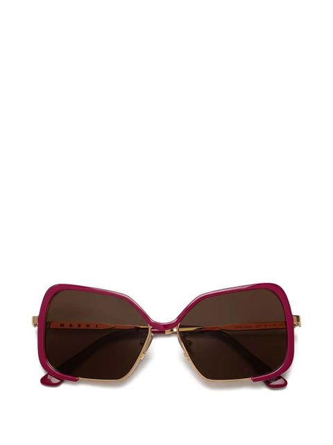 Marni Eyewear square-frame sunglasses - Purple - zdjęcie produktu nr 1