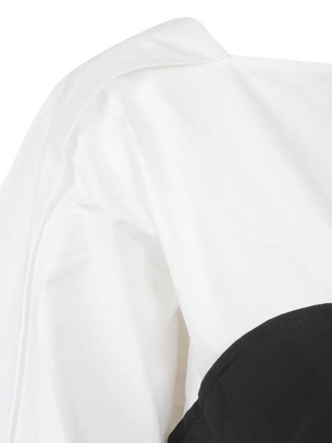 Simkhai panelled sweetheart-neck top - White