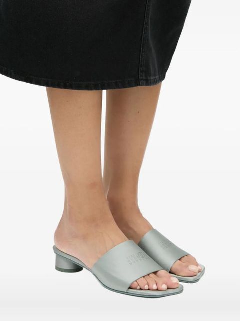 MM6 Maison Margiela logo-detail sandals - Grey