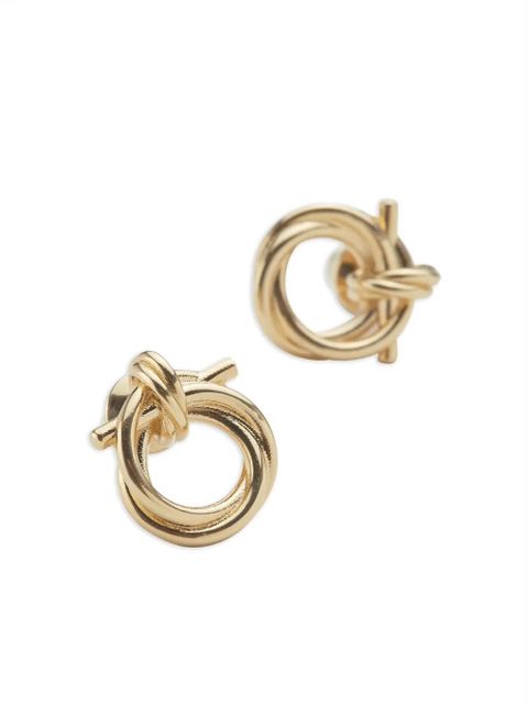 Ferragamo Gancini twisted hoop earrings - Gold