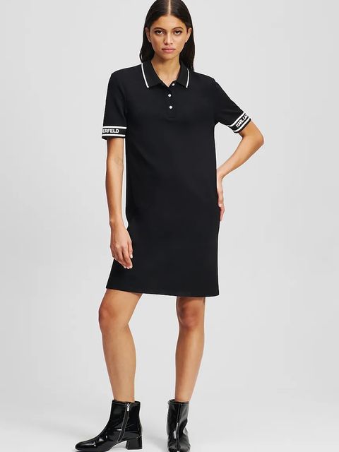 Karl Lagerfeld sukienka kolor czarny mini prosta A3W13003 - zdjęcie produktu nr 1