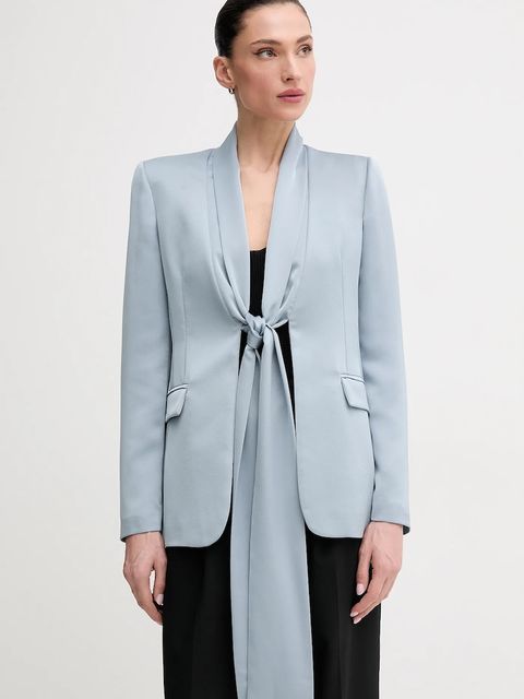 Sandro Ferrone marynarka kolor niebieski jednorzędowa gładka S23XBEBORIELLO - zdjęcie produktu nr 1