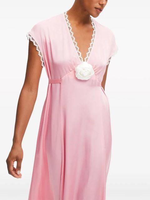 Sleeper The Genus satin dress - Pink