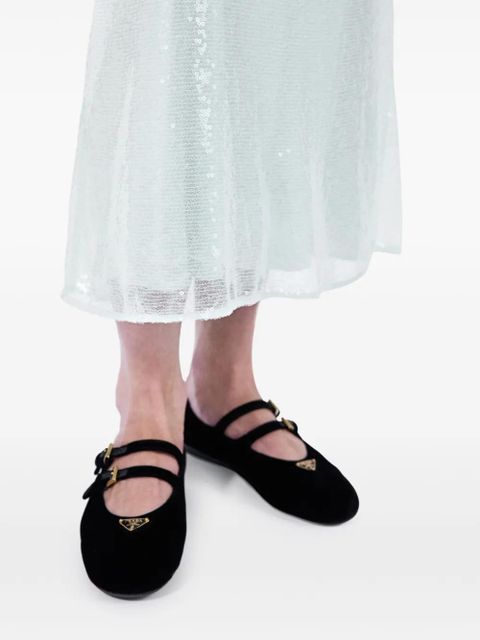 Prada sequined maxi dress - Green