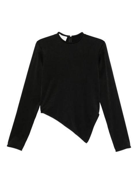 Nanushka asymmetric-hem top - Black - zdjęcie produktu nr 1