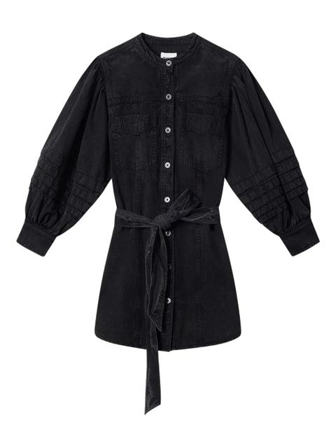 MARANT ÉTOILE Moe ruffle-details mini dress - Black - zdjęcie produktu nr 1
