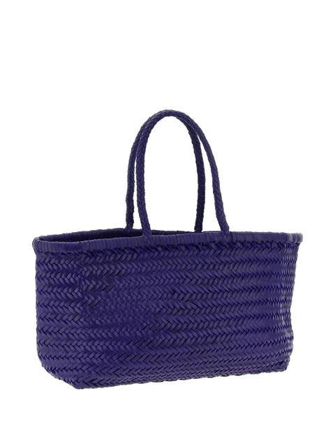 DRAGON DIFFUSION large Bamboo Triple Jump chevron-weave shoulder bag - Purple - zdjęcie produktu nr 2