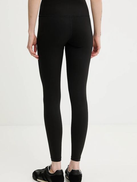 Tommy Jeans legginsy damskie kolor czarny gładkie DW0DW21830