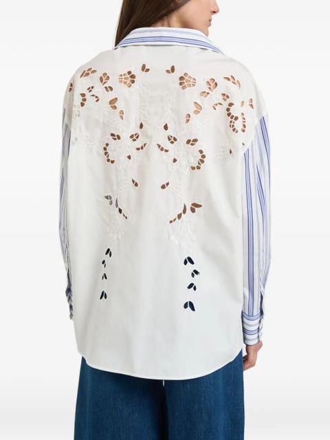 Weekend Max Mara striped button-down cotton shirt - Blue