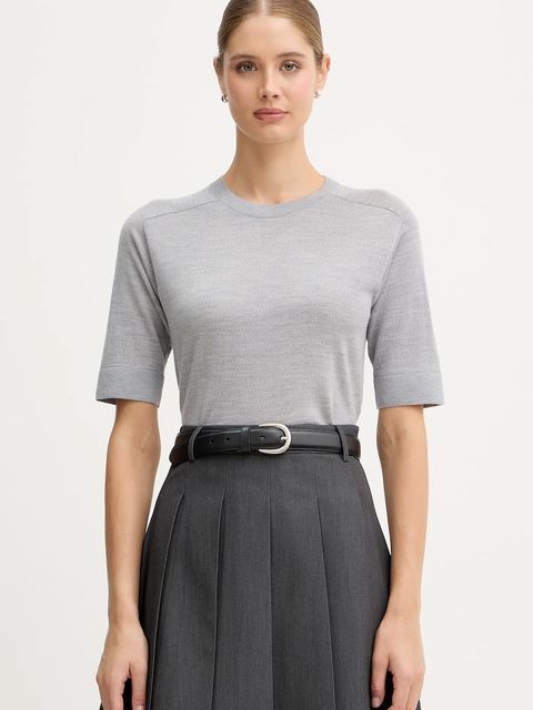 United Colors of Benetton sweter wełniany damskie kolor szary lekki 11AHD10E6 - zdjęcie produktu nr 1