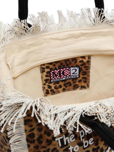 MC2 Saint Barth Vanity fringe tote bag - Neutrals