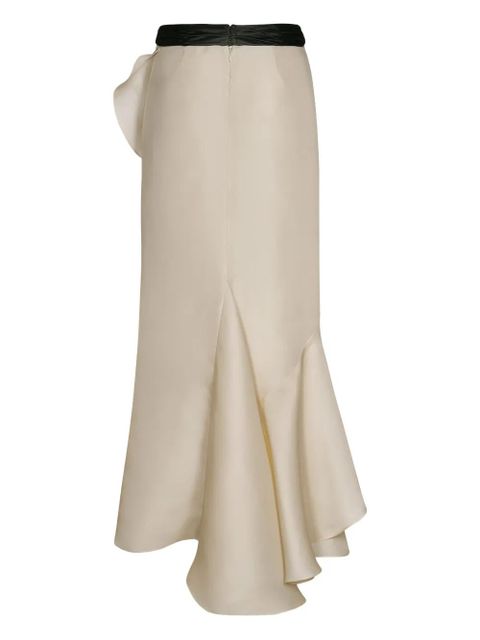 Johanna Ortiz silk skirt - Neutrals