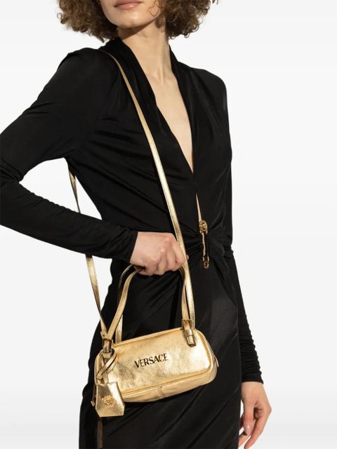 Versace metallic leather shoulder bag - Gold