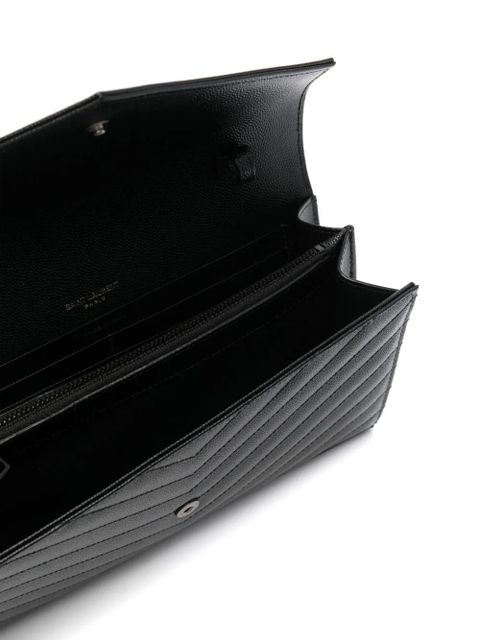 Saint Laurent Classic Cassandre chain wallet - Black