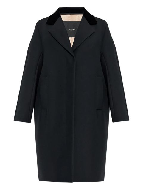 Max Mara Mammola velvet-collar coat - Black - zdjęcie produktu nr 1