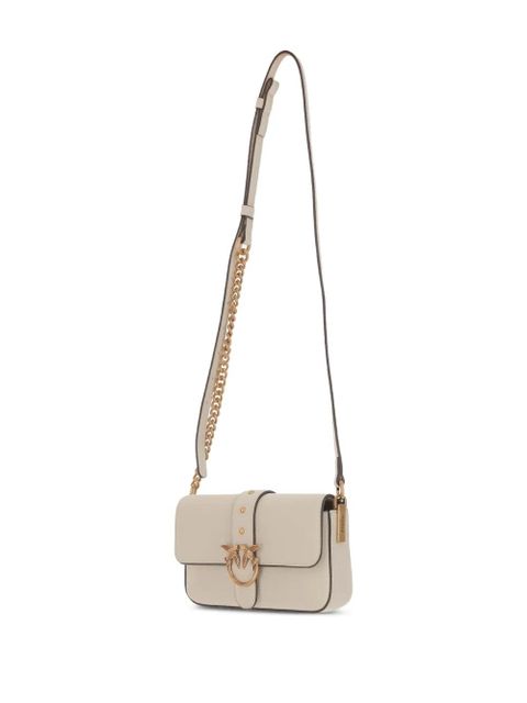 PINKO Classic Love mini crossbody bag - White