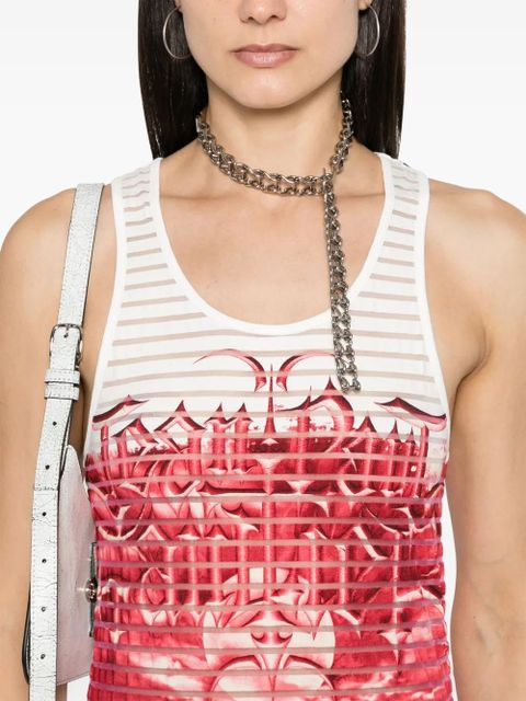 Jean Paul Gaultier The Red Diablo maxi dress - White