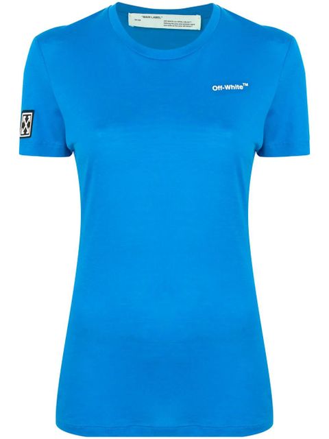 Off-White logo print T-shirt - Blue - zdjęcie produktu nr 1
