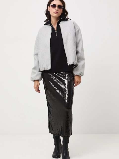 Medicine kurtka bomber kolor szary - zdjęcie produktu nr 1