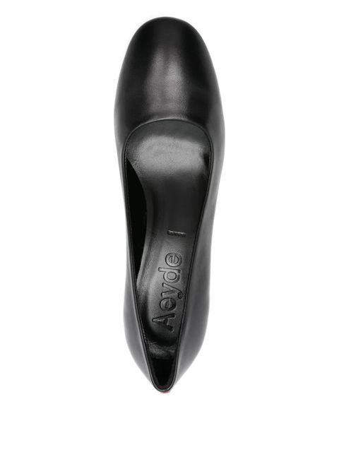 Aeyde 65mm Giotta round-toe calf leather pumps - Black